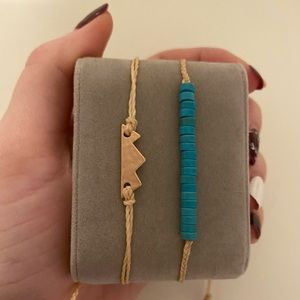 2 adjustable Pura Vida bracelets